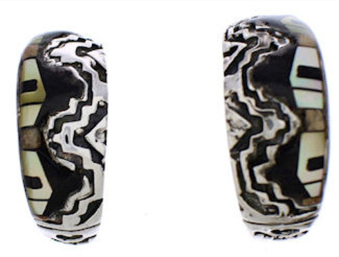 Multicolor Native American Village Or Pueblo Design Earrings FX30954